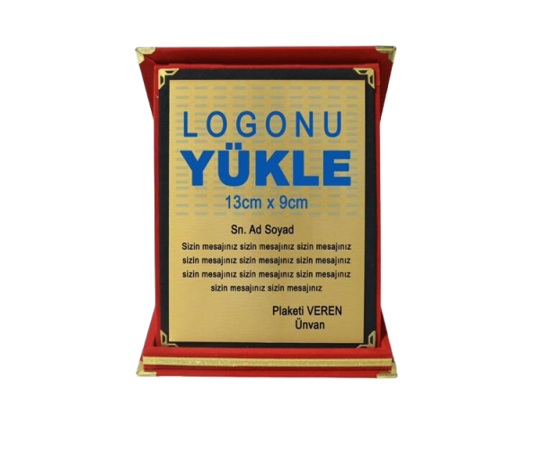 Kırmızı Kadife Plaket