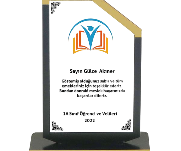 Ahşap Plaket 01